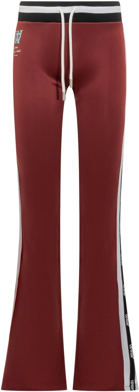 OFF-WHITE Off-White Pantaloni Rossi Svasati con Coulisse Rood