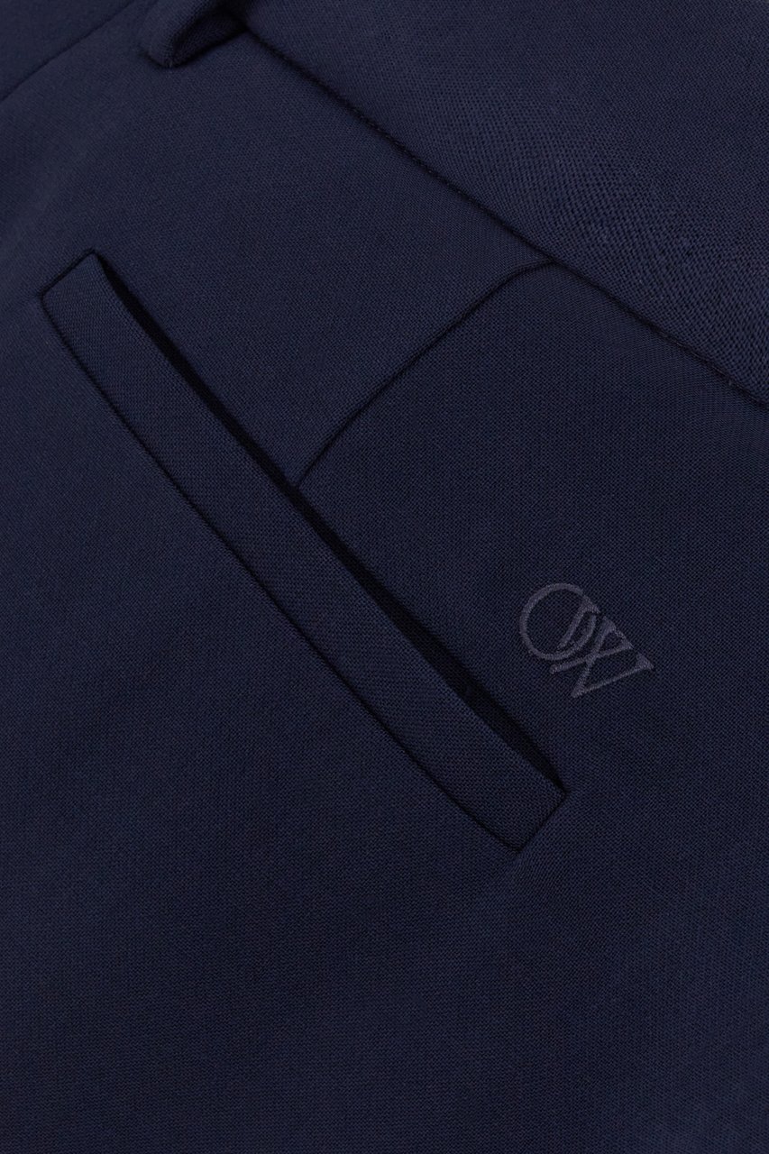 OFF-WHITE Off White Midnight blue stretch wool blend pant Blauw