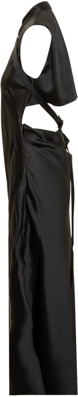 OFF-WHITE Abito Satin Zwart
