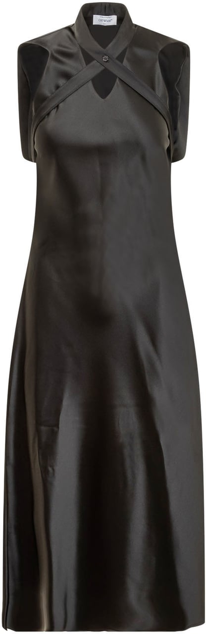 OFF-WHITE Abito Satin Zwart
