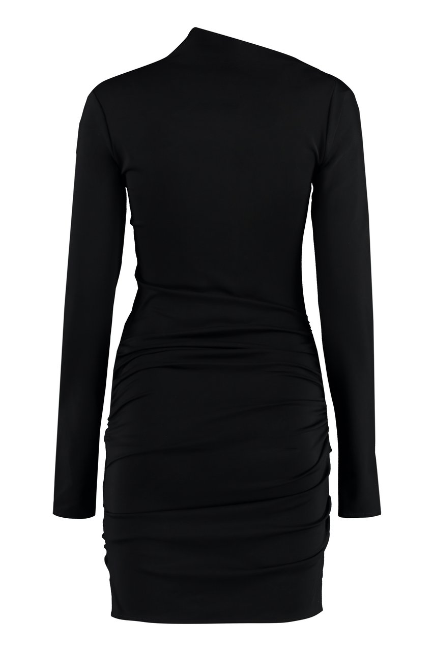 OFF-WHITE Stretch viscose dress Zwart