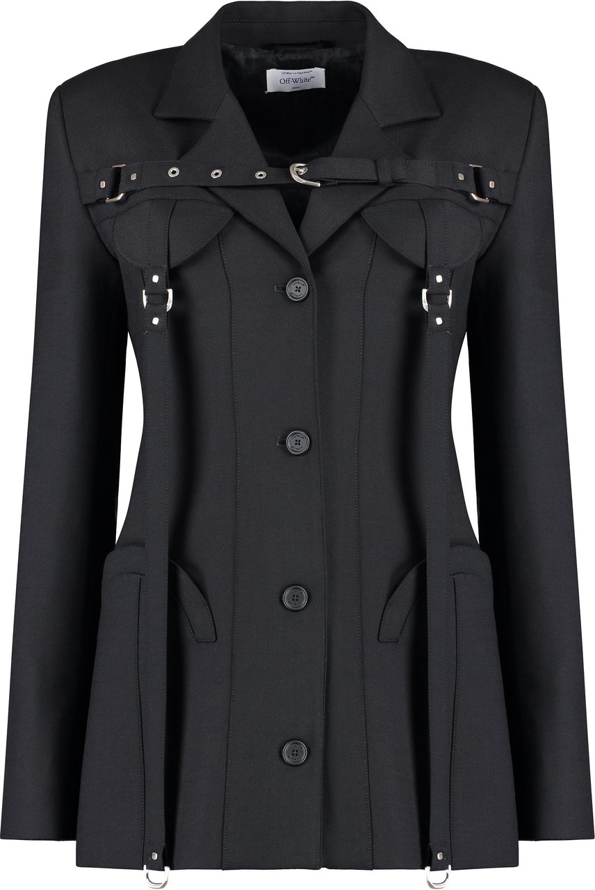 OFF-WHITE Wool blend blazer Zwart