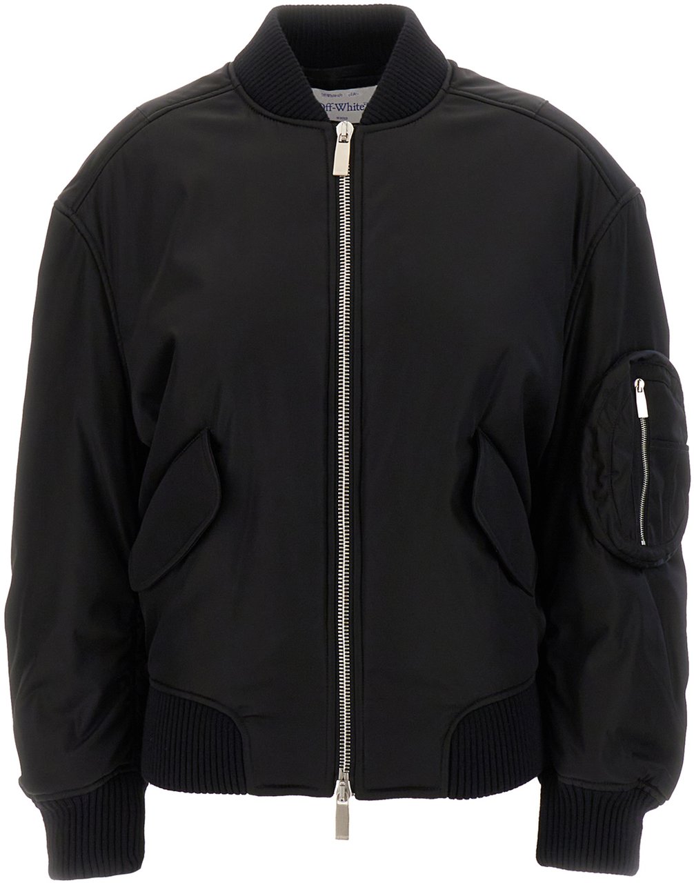 OFF-WHITE Off White Black nylon padded bomber jacket Zwart