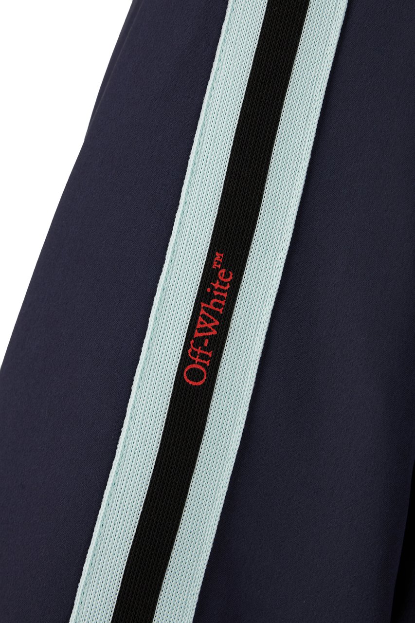 OFF-WHITE Off White Midnight blue acetate blend padded bomber jacket Blauw