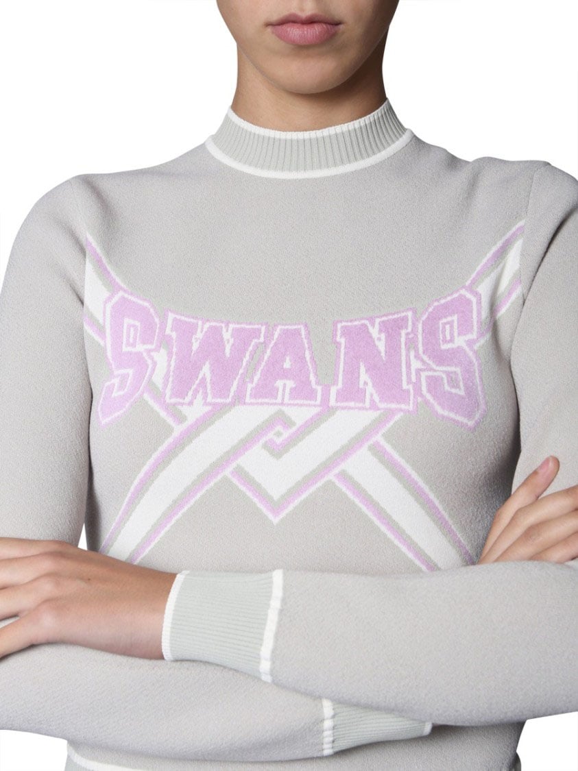 OFF-WHITE Slim Fit Cropped Sweater Wit