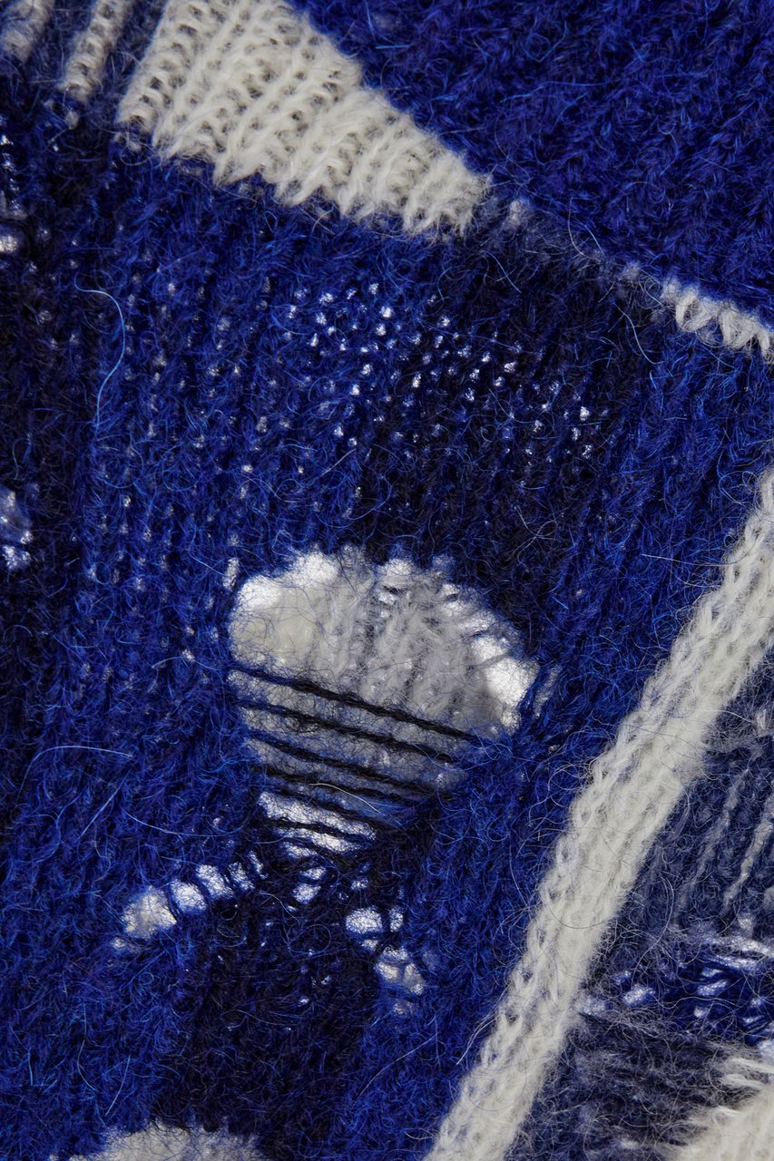 OFF-WHITE Off White Embroidered wool blend oversize sweater Divers