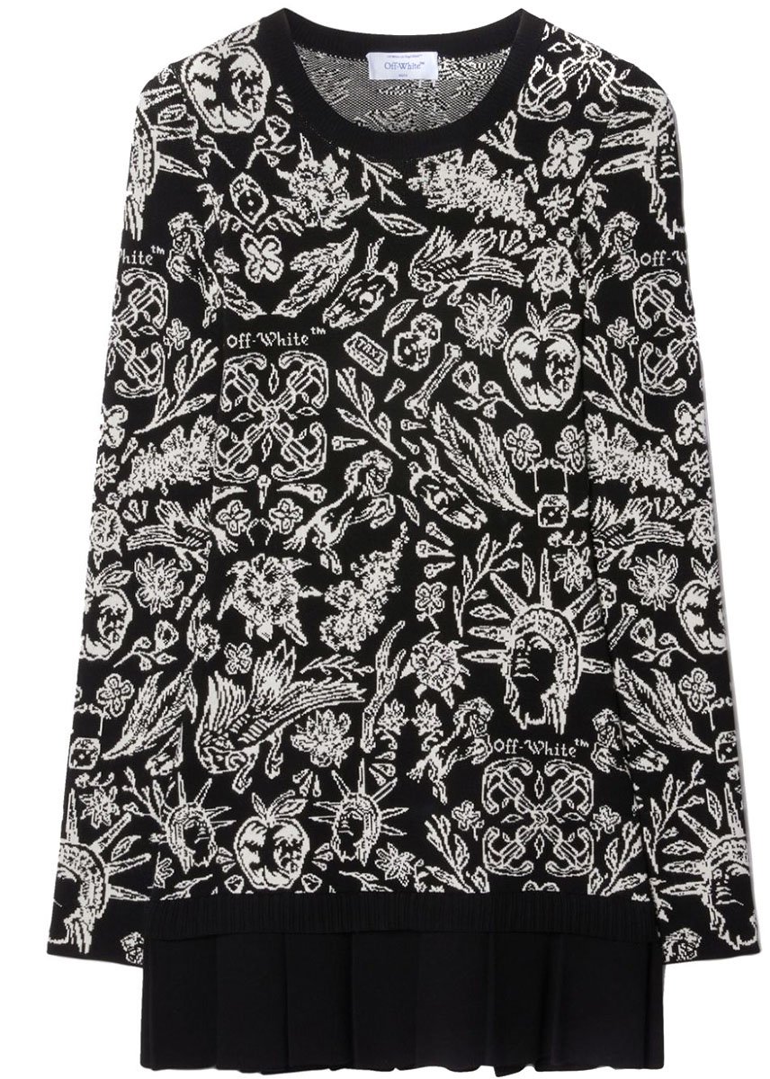 OFF-WHITE Dress Black Zwart