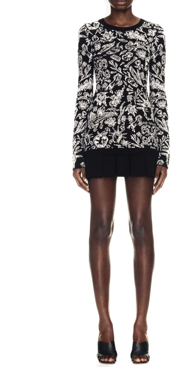 OFF-WHITE Dress Black Zwart