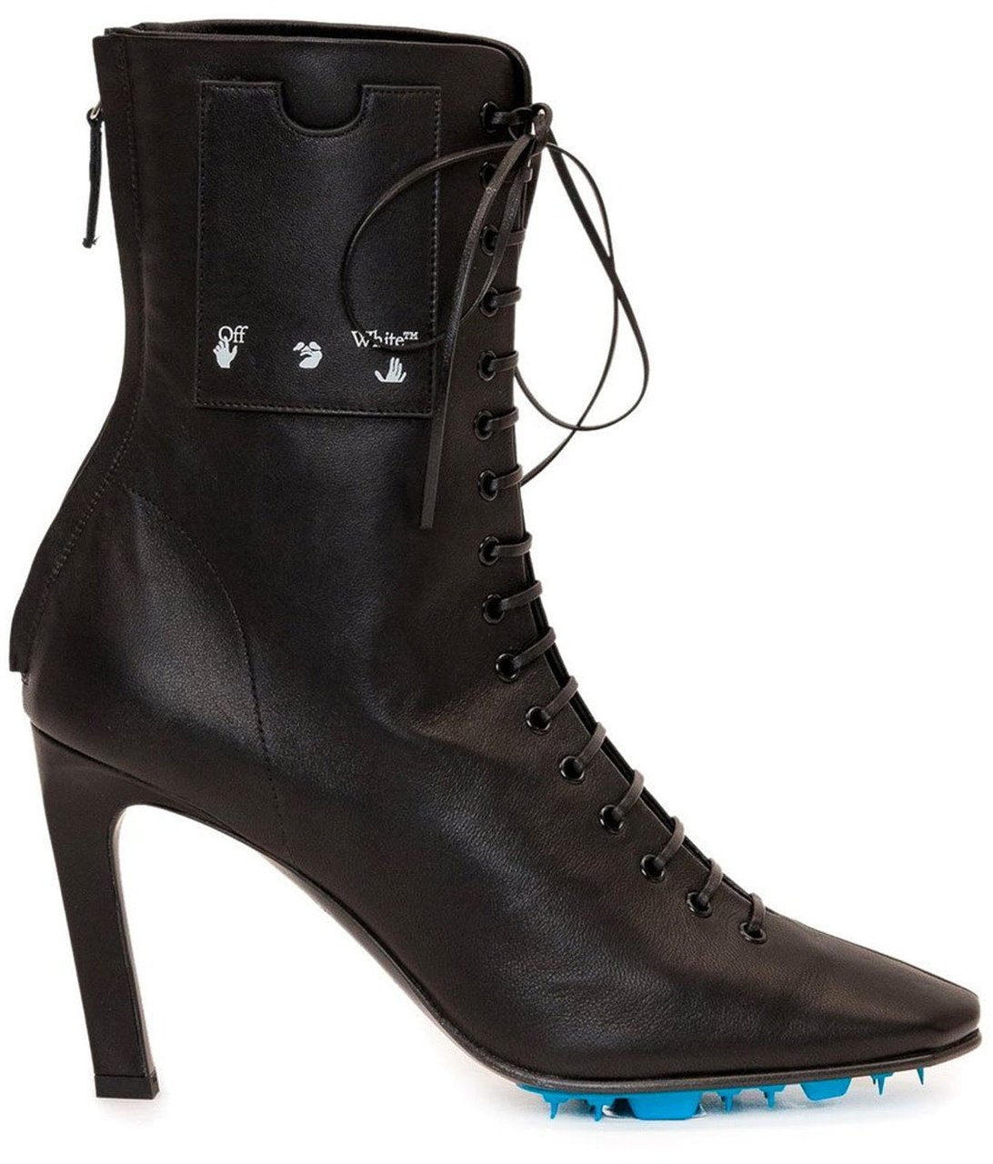 OFF-WHITE Off-White Leather Heel Boots Zwart