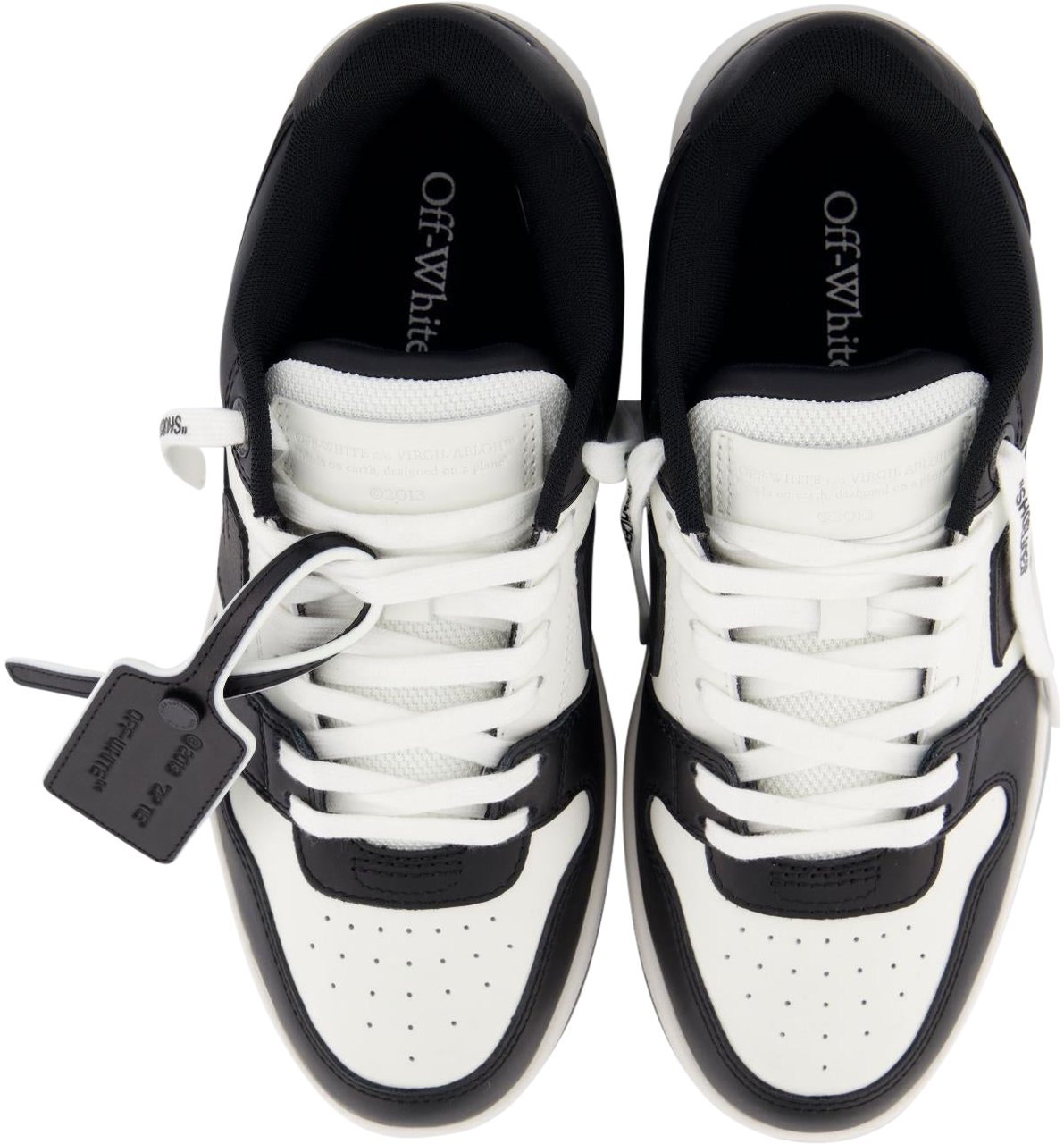 OFF-WHITE Dames Out Of Office Sneaker Wit/Zwar Wit