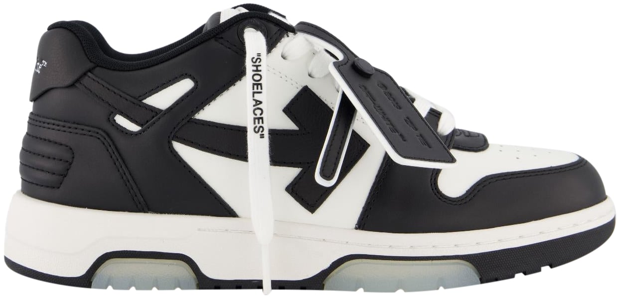 OFF-WHITE Dames Out Of Office Sneaker Wit/Zwar Wit