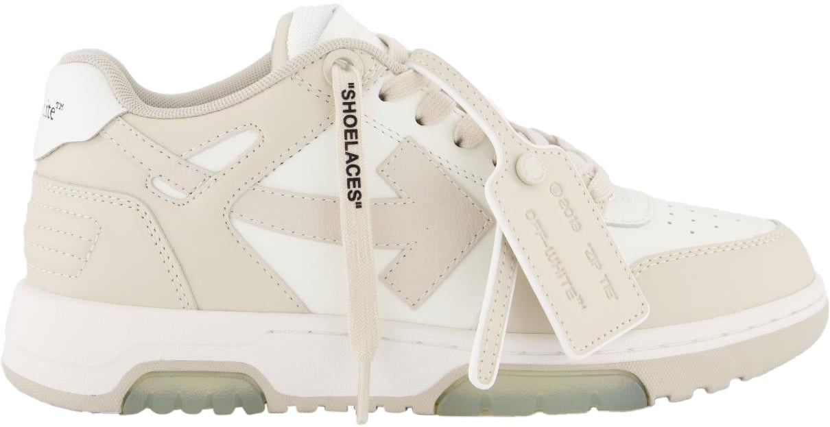 OFF-WHITE OFF WHITE Dames Out Of Office Sneaker Wit/Beig Wit