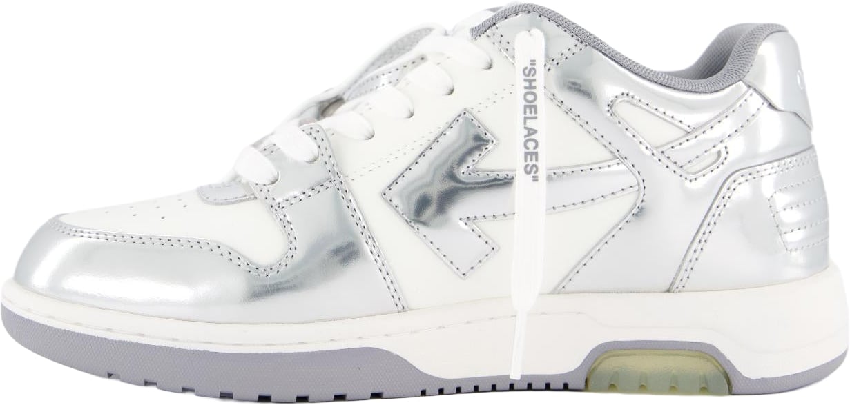 OFF-WHITE Dames Out Of Office Sneaker Zilver Wit