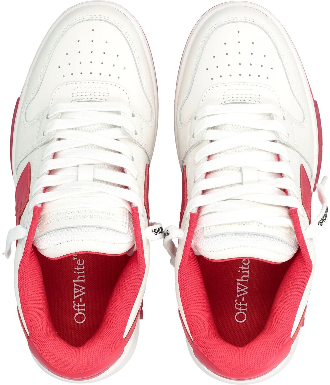 OFF-WHITE Out Of Office White Fuchsia Roze