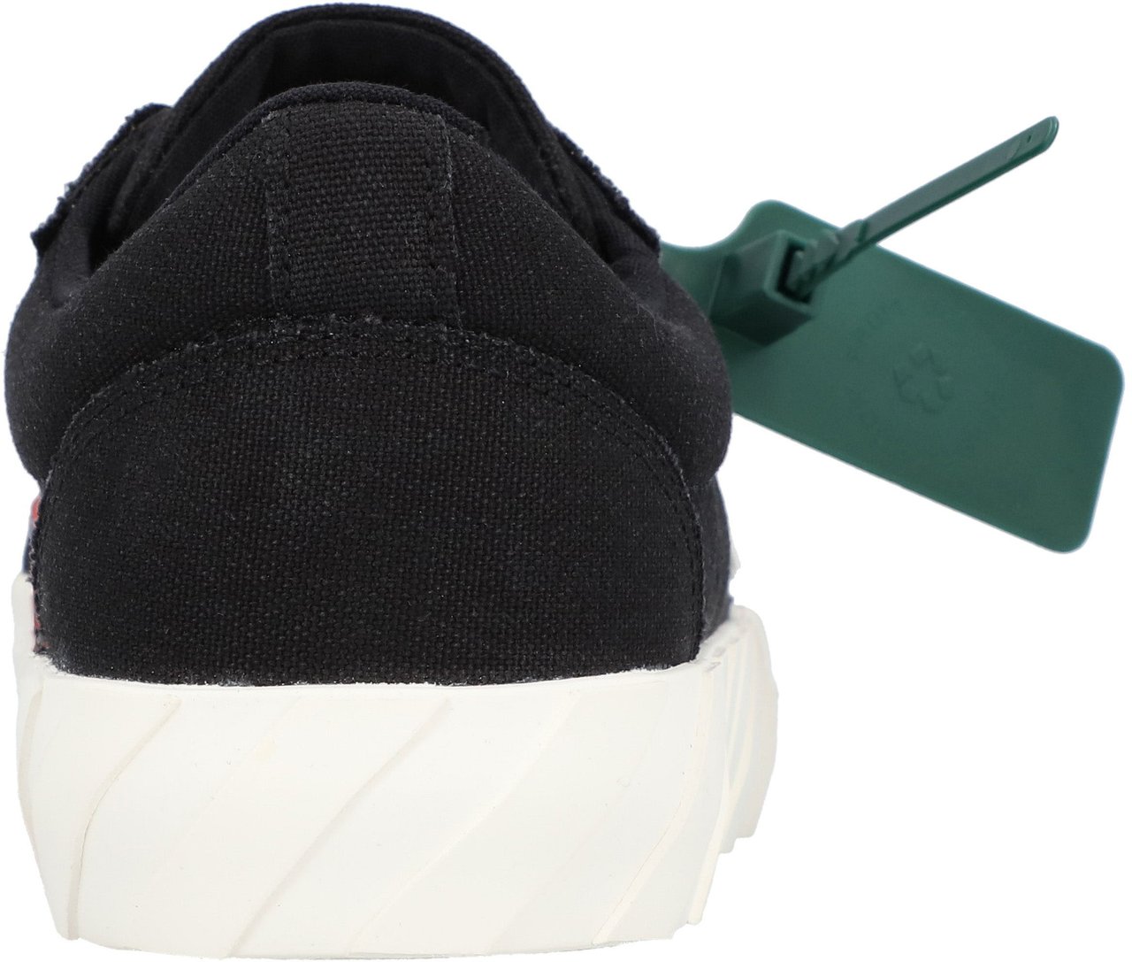 OFF-WHITE Low-Top Vulcalized Canvas Sneakers Zwart