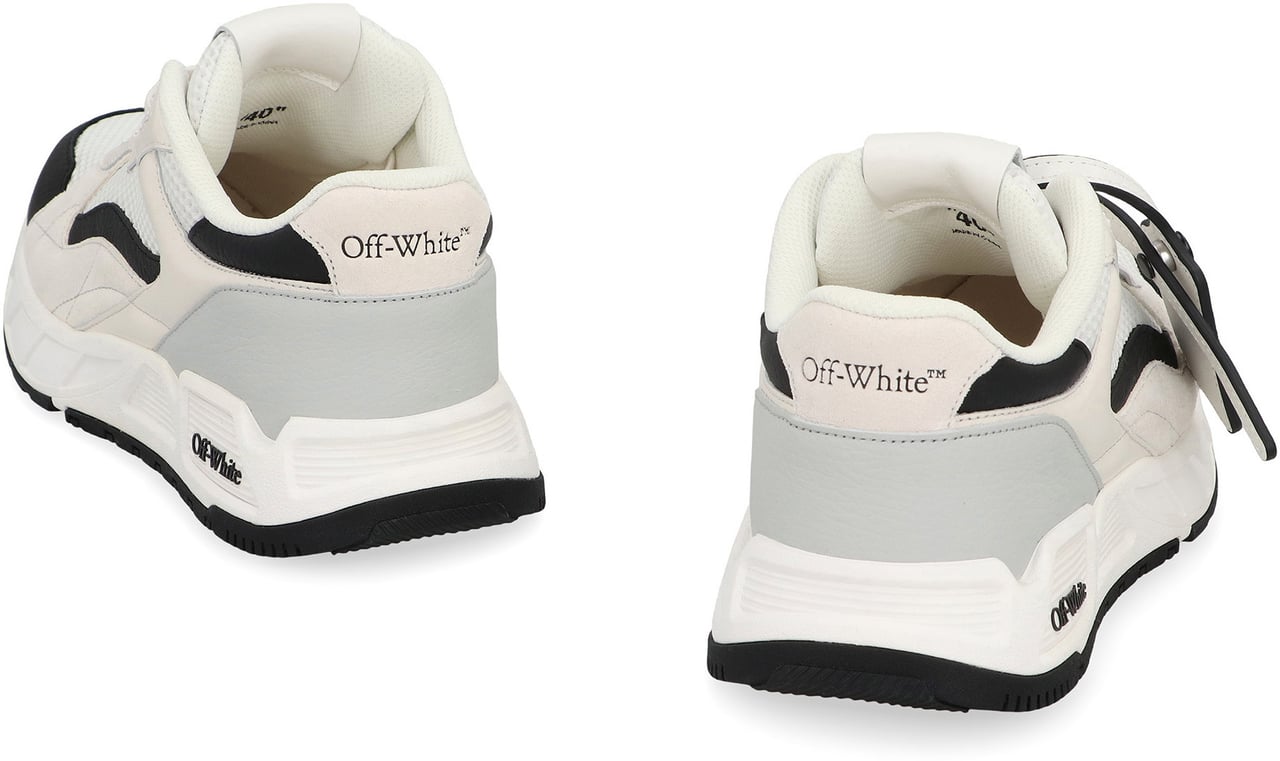 OFF-WHITE Sneakers Kick Off in leather and mesh Wit