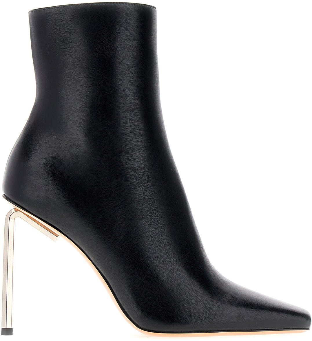 OFF-WHITE Off White Black leather Allen Frame ankle boots Zwart