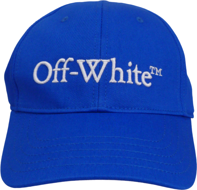 OFF-WHITE Cappello Blu con Logo Blauw