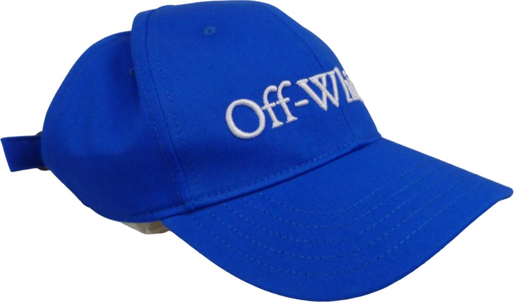 OFF-WHITE Cappello Blu con Logo Blauw