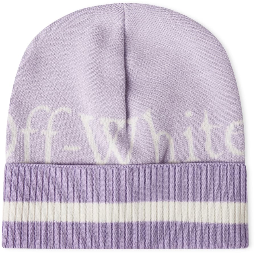 OFF-WHITE Pixel Logo Beanie Paars