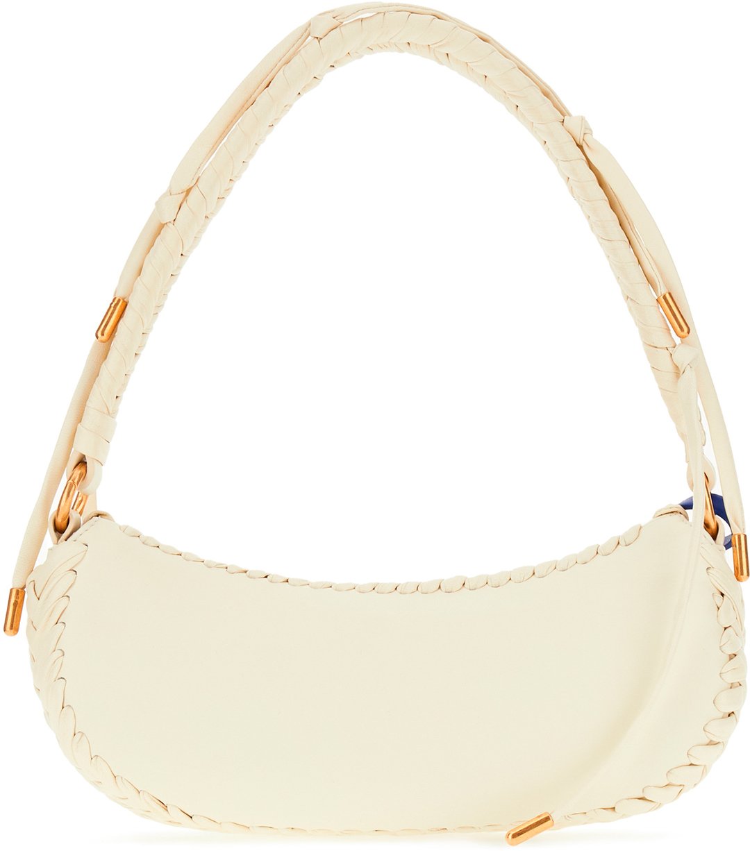 OFF-WHITE Off White Ivory leather Edge shoulder bag Neutraal