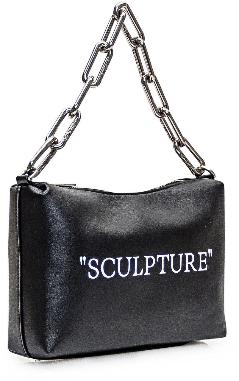 OFF-WHITE Pouch con Scritta Zwart