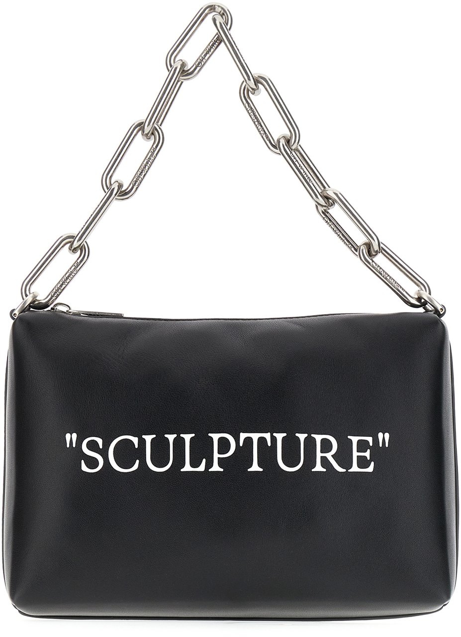 OFF-WHITE Off White Black leather handbag Zwart