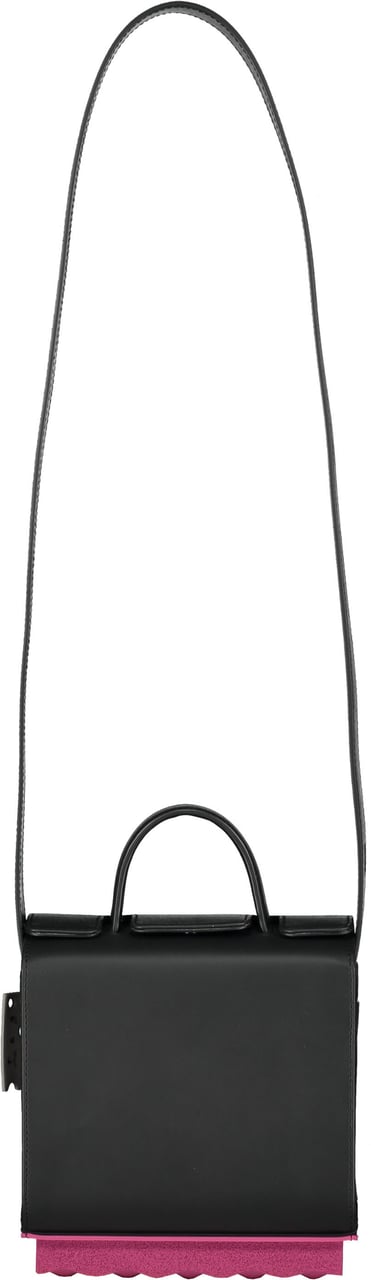 OFF-WHITE Leather crossbody bag Zwart