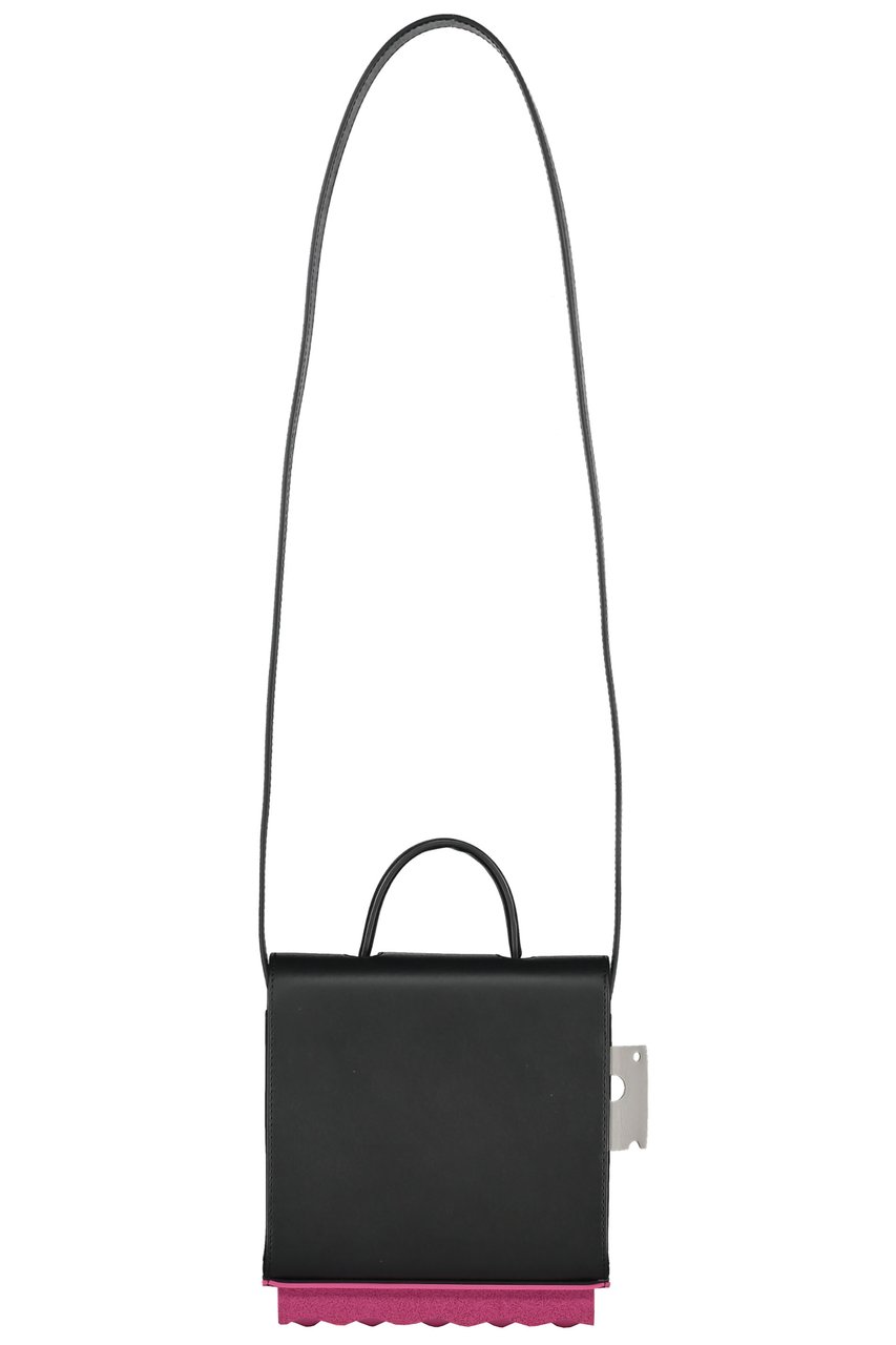 OFF-WHITE Leather crossbody bag Zwart