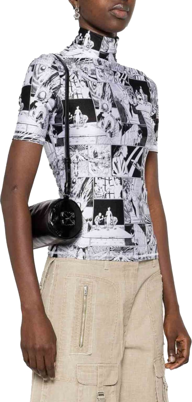 OFF-WHITE Torpedo Arrow Logo Small Shoulder Bag Zwart