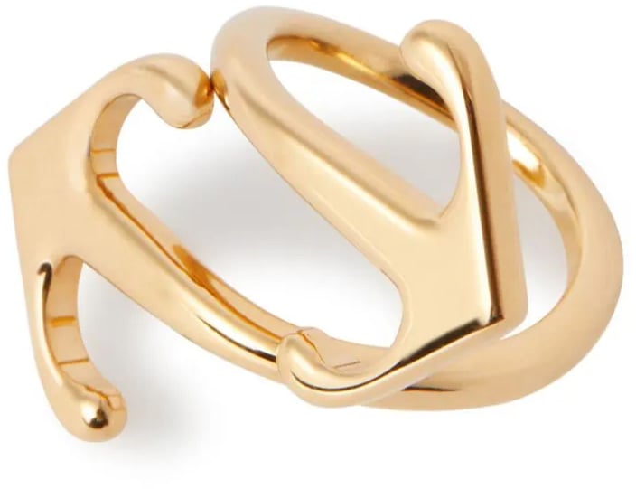 OFF-WHITE Mono Arrow Logo Ring Goud