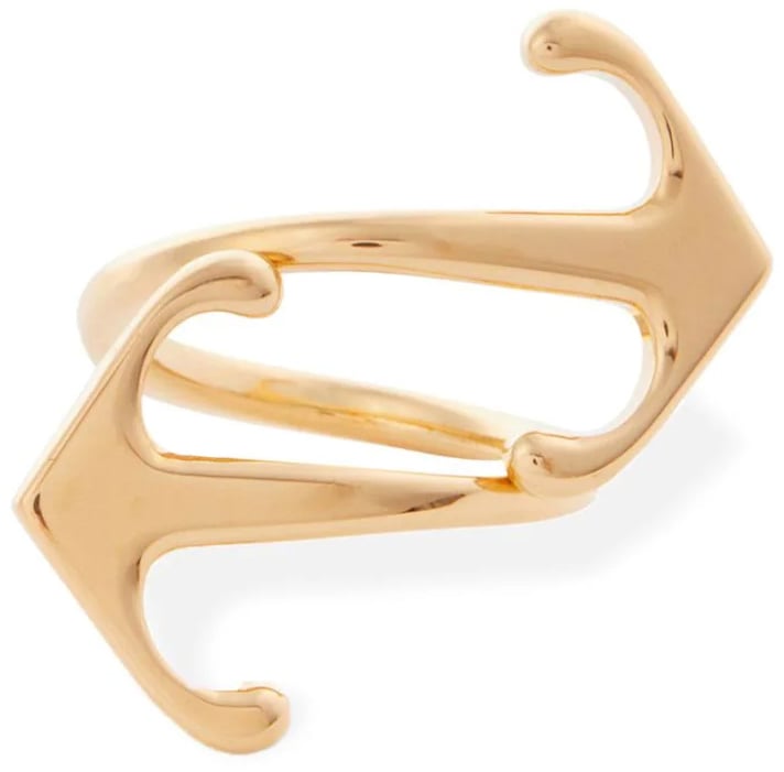 OFF-WHITE Mono Arrow Logo Ring Goud