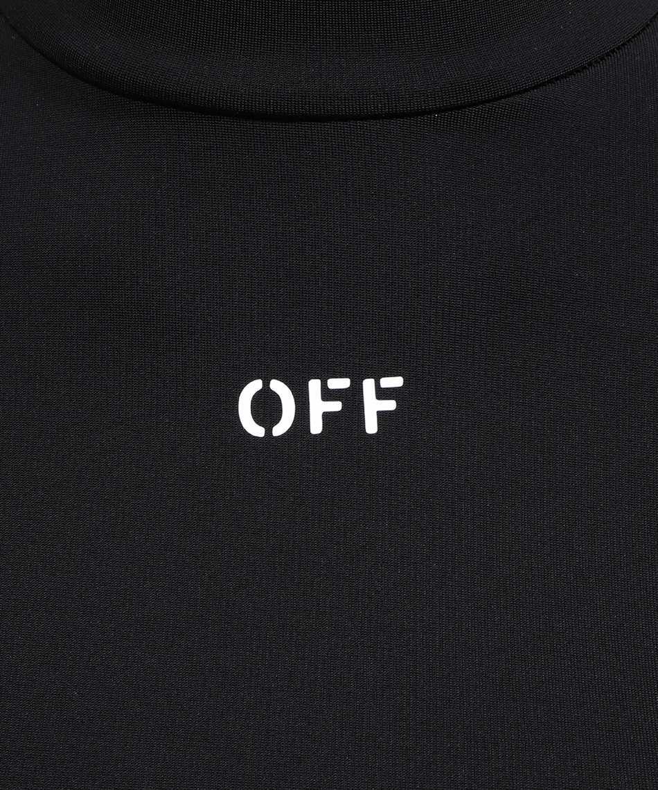 OFF-WHITE Long sleeve crop top Zwart