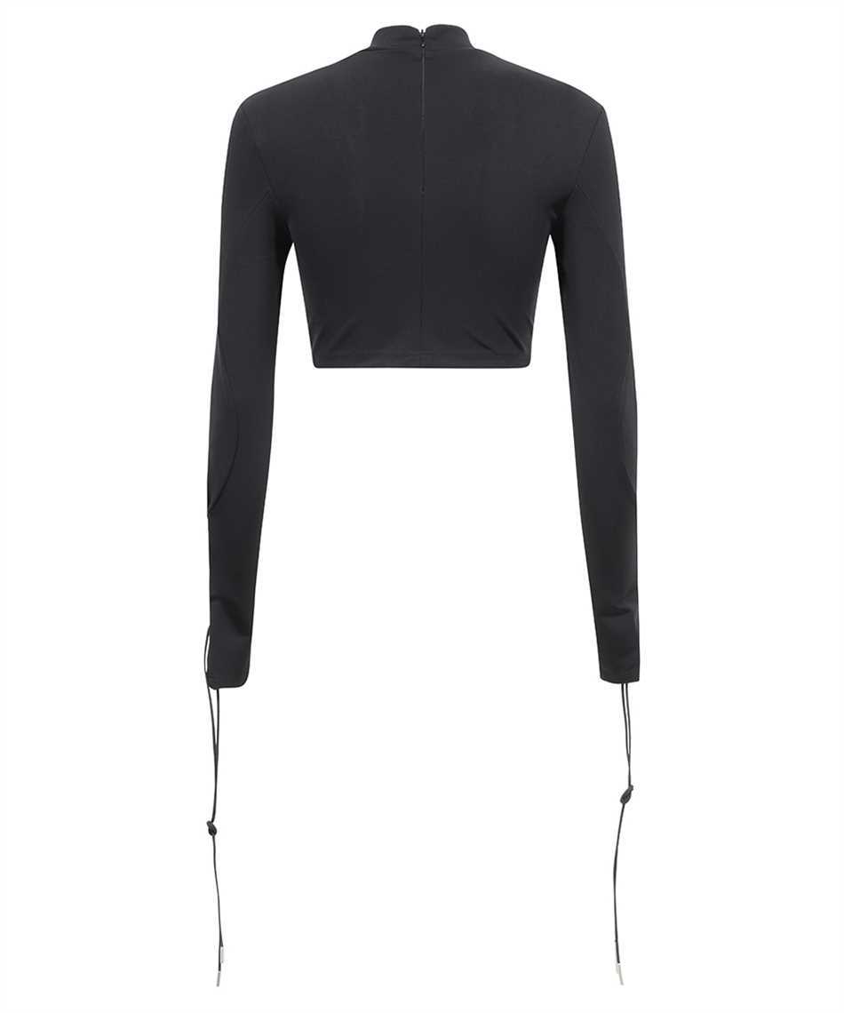 OFF-WHITE Long sleeve crop top Zwart