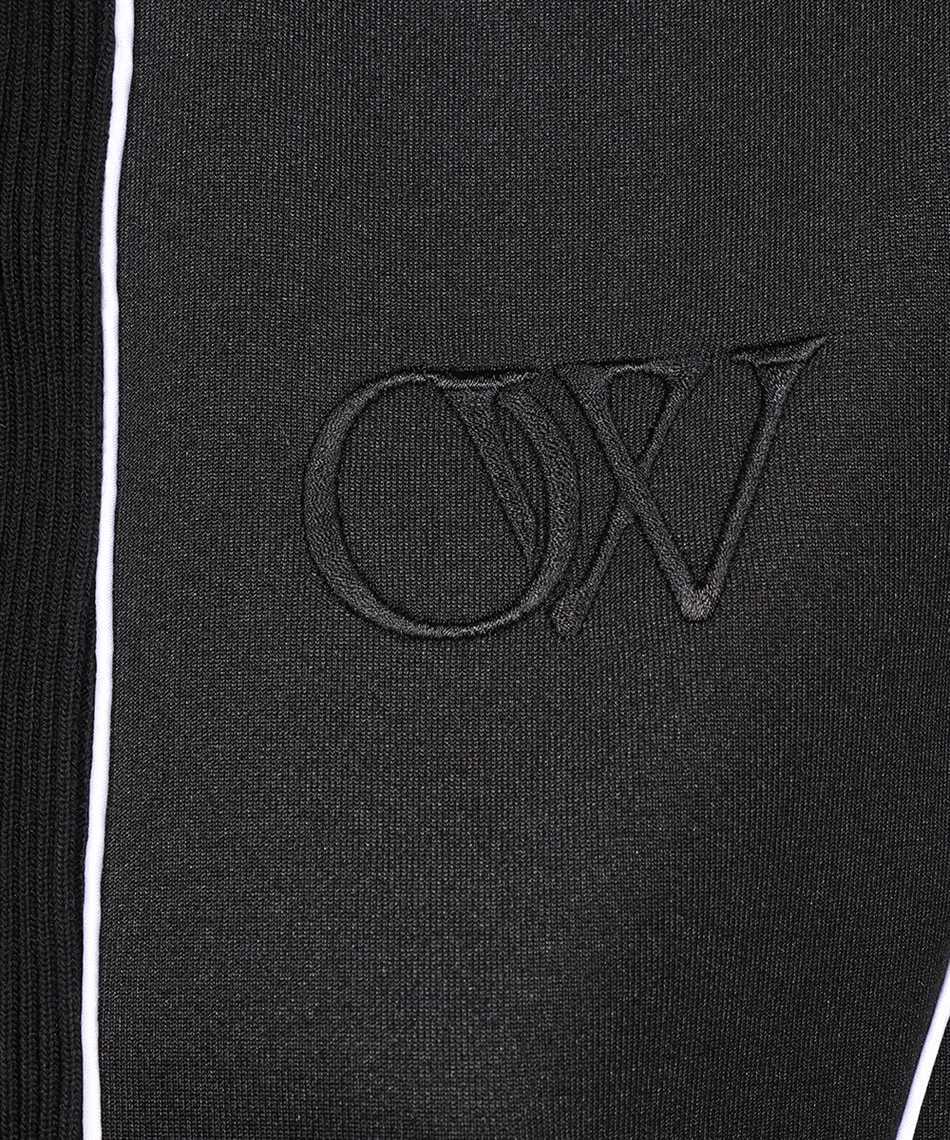 OFF-WHITE Techno fabric full-zip sweatshirt Zwart