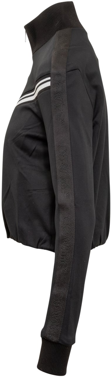 OFF-WHITE Top Sportivo con Bande Logate Zwart