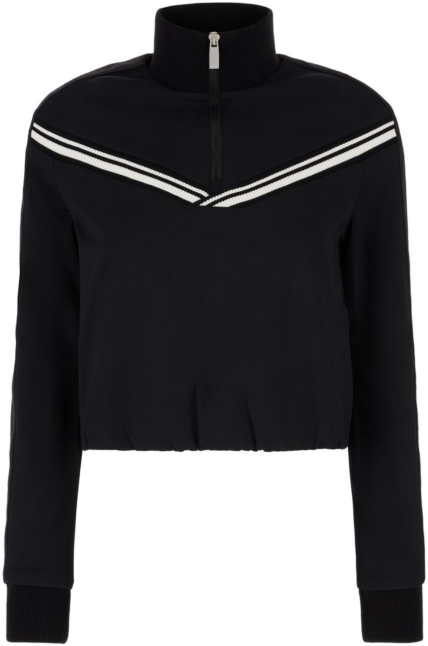 OFF-WHITE Off White Black stretch nylon sweatshirt Zwart