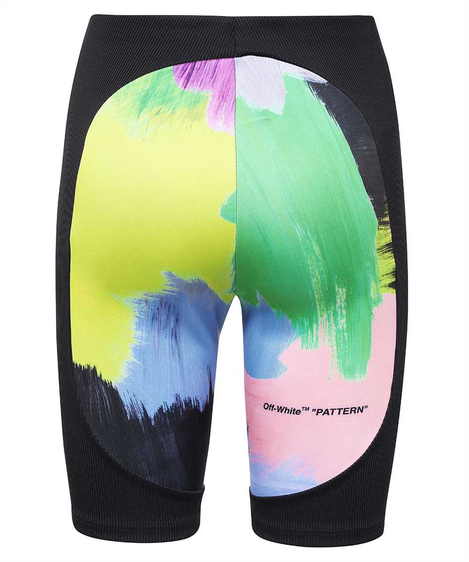 OFF-WHITE Logo print shorts Zwart