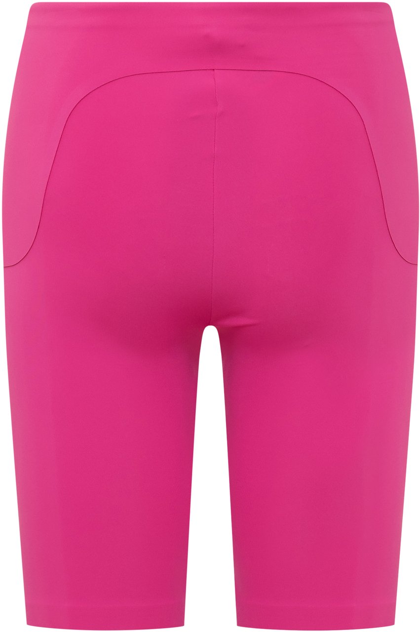 OFF-WHITE Pantaloni Corti da Ciclista con Logo Paars