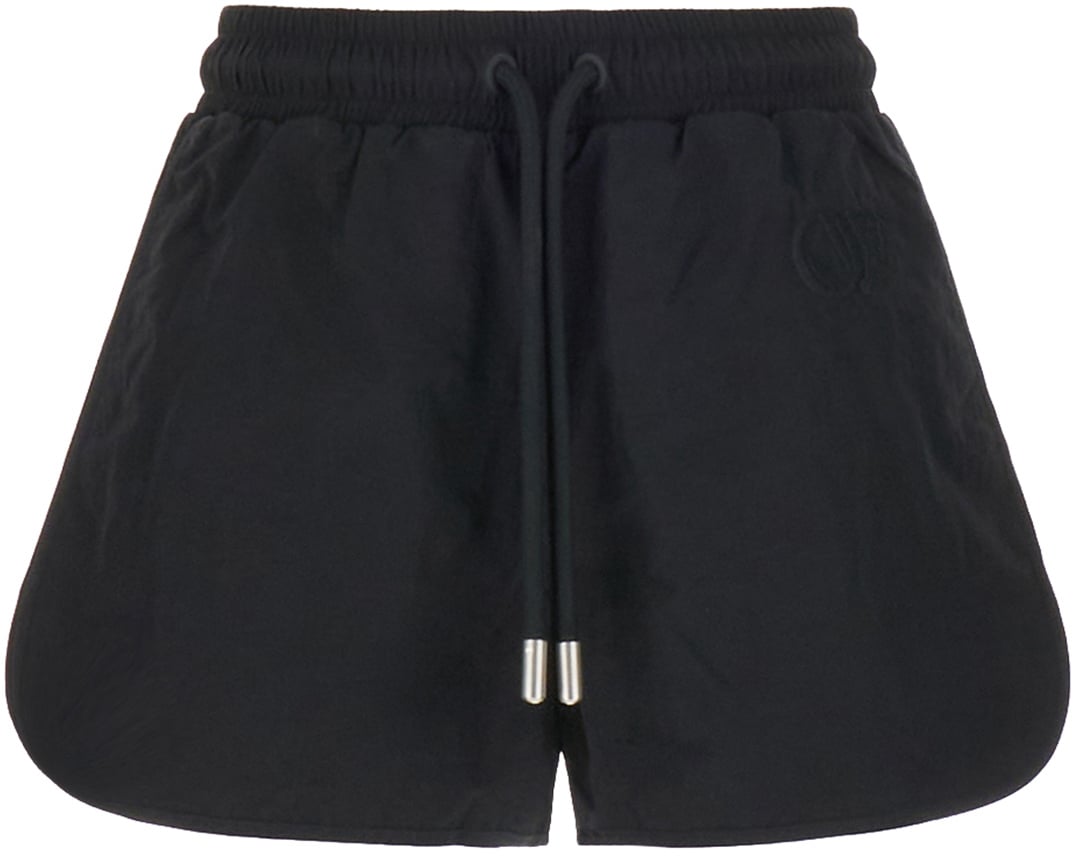 OFF-WHITE Off White Black polyester shorts Zwart