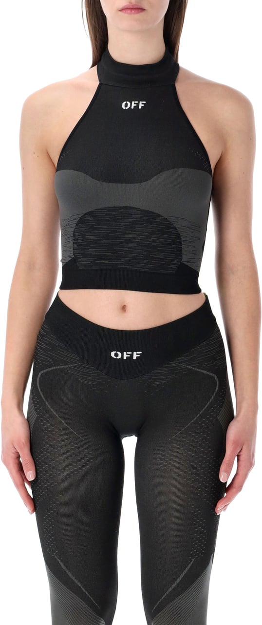 OFF-WHITE Racing Active Top Nero Zwart