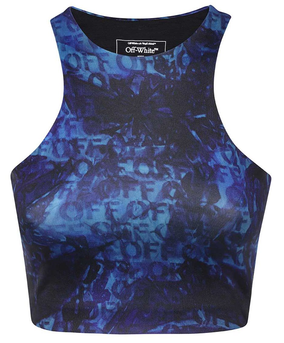 OFF-WHITE Logo sporty tank-top Blauw