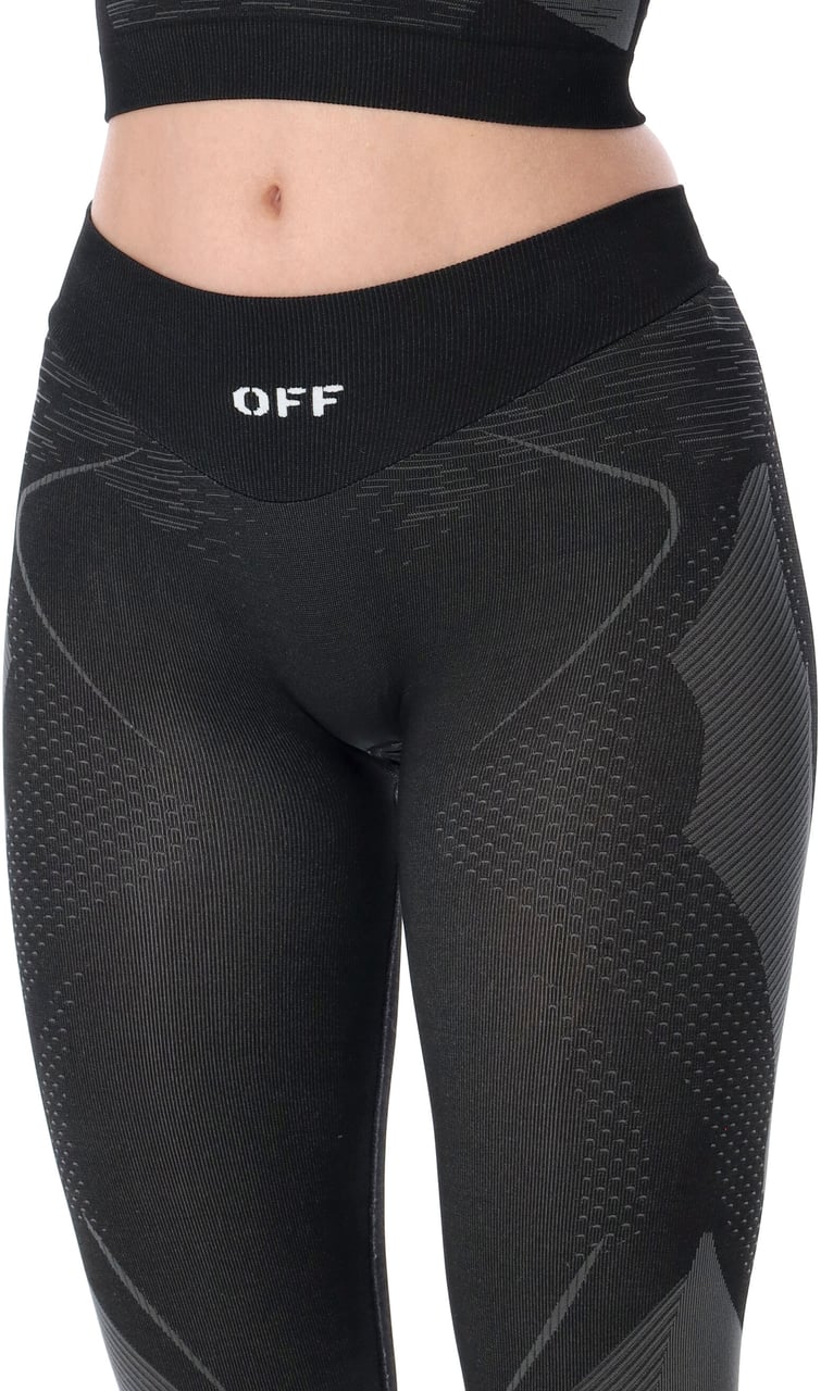 OFF-WHITE Racing Leggings Active Nero Zwart