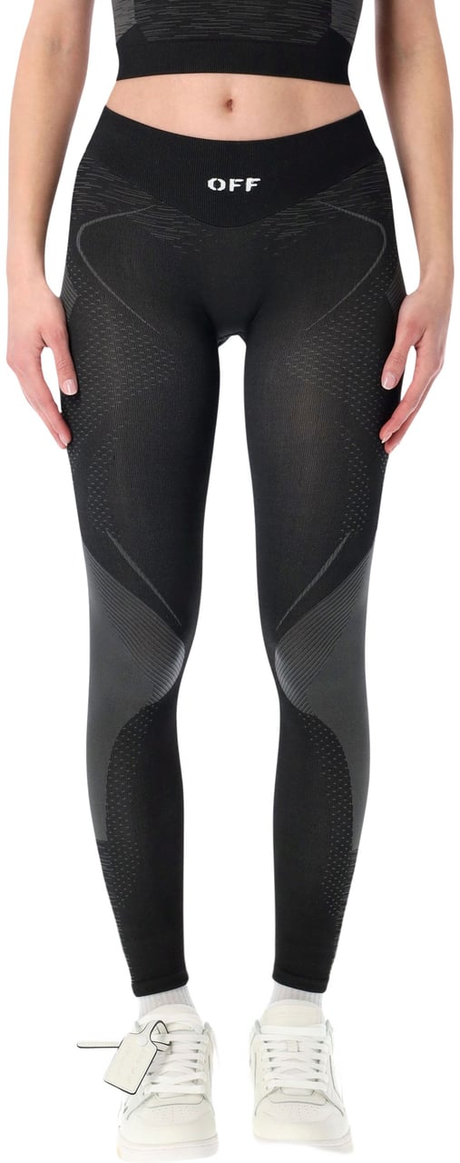 OFF-WHITE Racing Leggings Active Nero Zwart