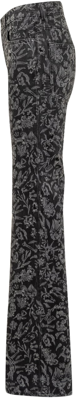 OFF-WHITE Jeans Tattoo Zwart