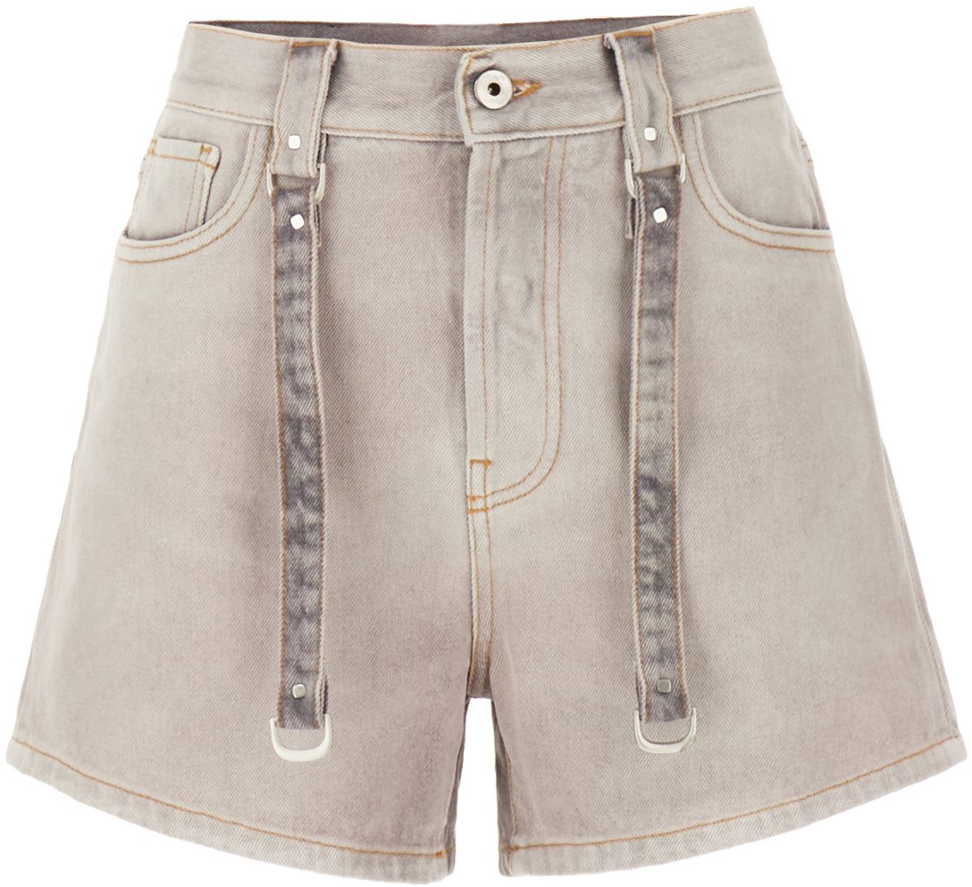 OFF-WHITE Off White Light grey denim shorts Grijs