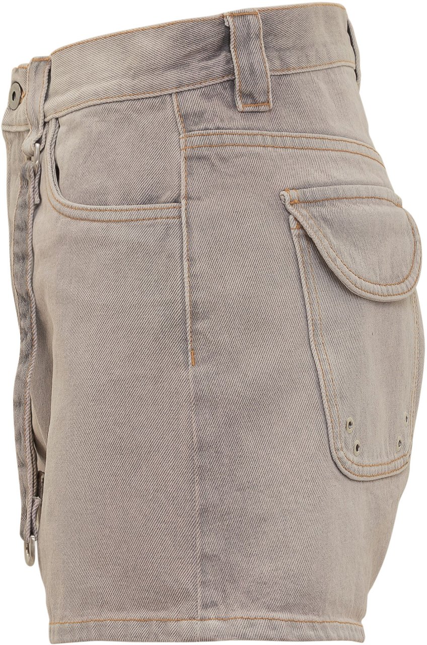 OFF-WHITE Pantaloni Corti Cargo Laundry Roze