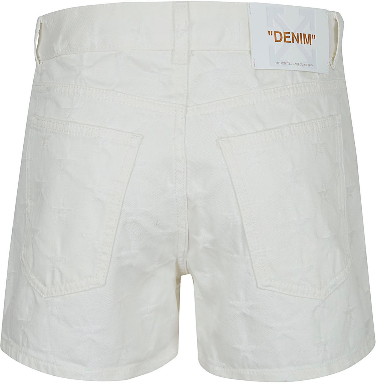 OFF-WHITE OFF WHITE STAR JACQ DOLL DENIM SHORTS WHITE STAR Wit