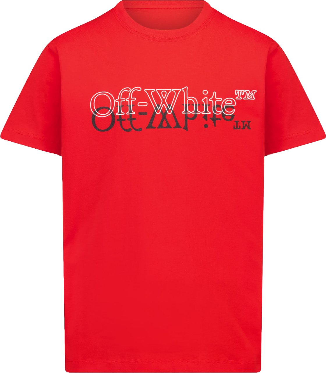 Off-White Kinder Jongens T-Shirt In Rood Rood