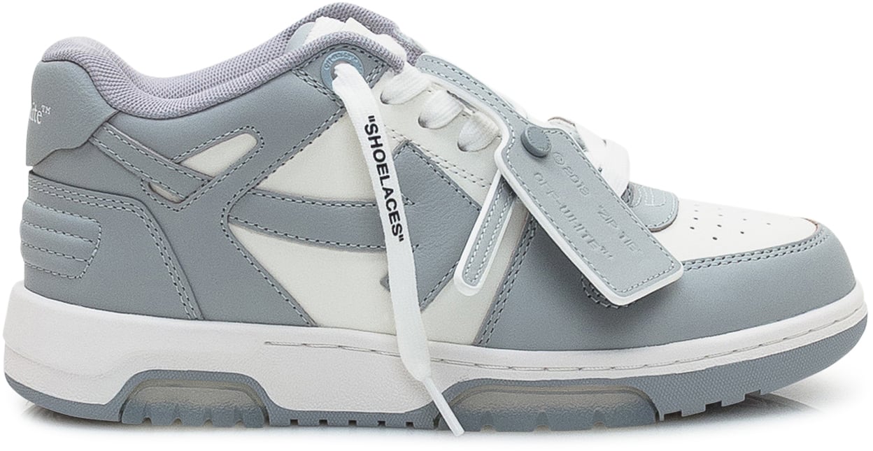 OFF-WHITE Off-White Sneakers Low Vulcanized in Pelle e Tessuto Grijs